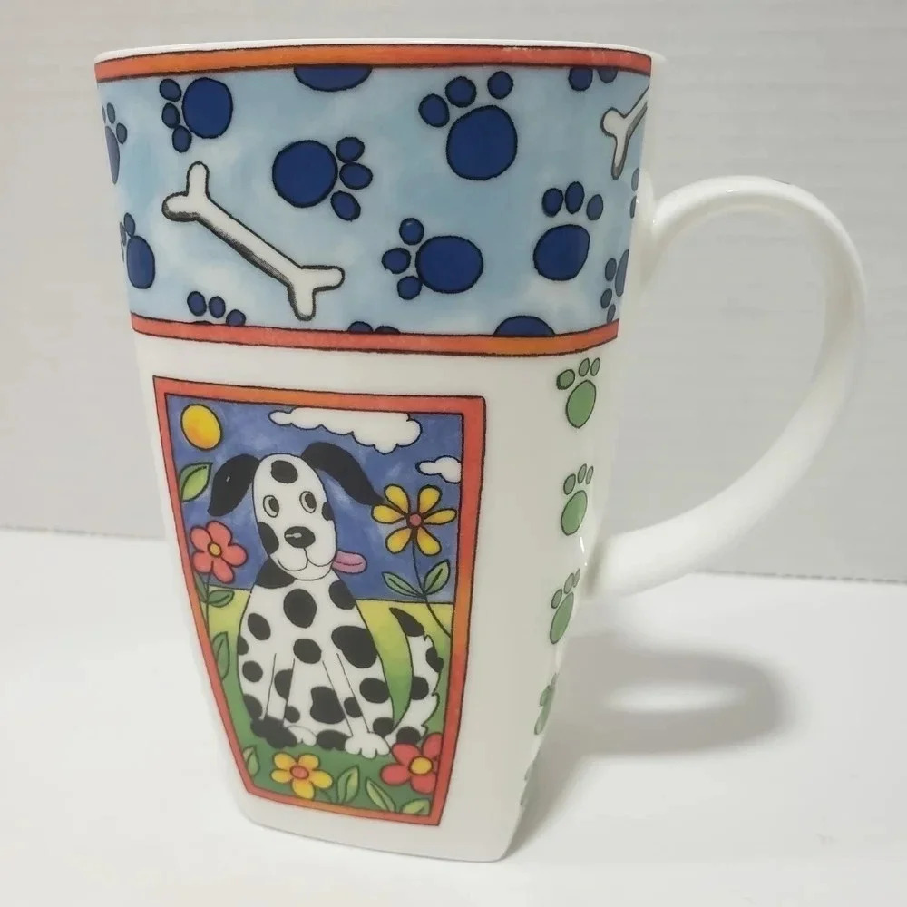 Fine Bone China,Crown Trent  Dog Coffee mug.